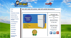 Desktop Screenshot of bigjonsusedappliances.com